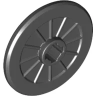 Wheel Wheelchair with Molded Black Hard Rubber Tire Pattern