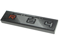Tile 1 x 4 with 'R-2-4' Gearbox Pattern (Sticker) - Set 8466