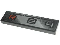 Tile 1 x 4 with 'R-2-4' Gearbox Pattern (Sticker) - Set 8466