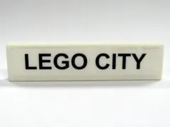 Tile 1 x 4 with 'LEGO CITY' Pattern (Sticker) - Set 7997