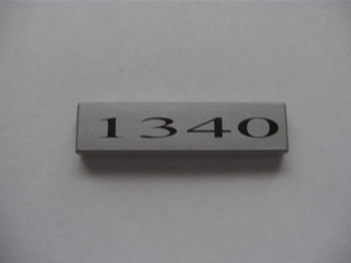 Tile 1 x 4 with '1340' Pattern (Sticker) - Set 10022/10025