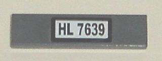 Tile 1 x 4 with 'HL 7639' Pattern (Sticker) - Set 7639