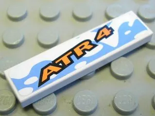 Tile 1 x 4 with 'ATR 4' Pattern (Sticker) - Set 8657