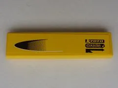 Tile 1 x 4 with 'Kyoto Oxide' and Intake Pattern Model Right Side (Sticker) - Set 8666