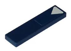 Tile 1 x 4 with One White Triangle Pattern (Sticker) - Set 8086