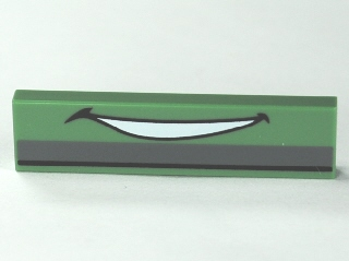 Tile 1 x 4 with Smile Pattern