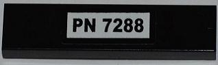 Tile 1 x 4 with 'PN 7288' Pattern (Sticker) - Set 7288