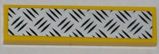 Tile 1 x 4 with Tread Plate Pattern (Sticker) - Set 5885