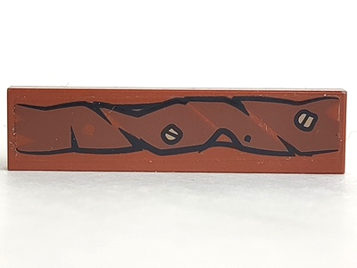 Tile 1 x 4 with Wooden Branch and 2 Screws Pattern Type 1 (Sticker) - Set 79010