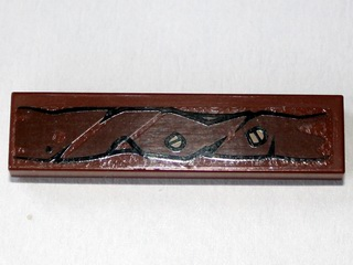 Tile 1 x 4 with Wooden Branch and 2 Screws Pattern Type 2 (Sticker) - Set 79010