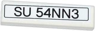 Tile 1 x 4 with 'SU 54NN3' Pattern (Sticker) - Set 42008