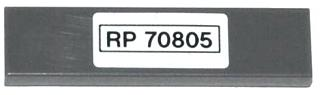 Tile 1 x 4 with 'RP 70805' Pattern (Sticker) - Set 70805