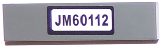 Tile 1 x 4 with 'JM60112' Pattern (Sticker) - Set 60112