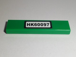 Tile 1 x 4 with 'HK60097' Pattern (Sticker) - Set 60097