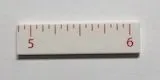 Tile 1 x 4 with Ruler INCH  5 - 6 Pattern