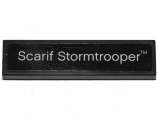 Tile 1 x 4 with 'Scarif Stormtrooper' Pattern (Sticker) - Set 40176