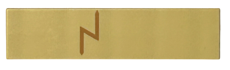 Tile 1 x 4 with Medium Nougat Zigzag / Lightning Bolt Scar Pattern (BrickHeadz Harry Potter Forehead)