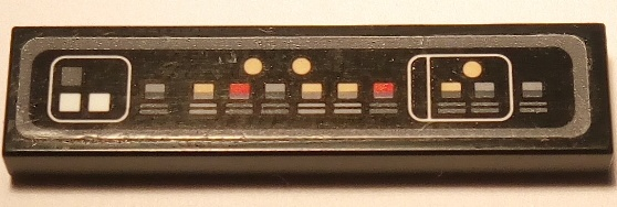 Tile 1 x 4 with SW Millennium Falcon Control Panel Pattern (Sticker) - Set 75105