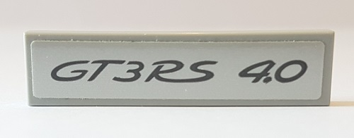 Tile 1 x 4 with 'GT3RS 4.0' Pattern (Sticker) - Set 42056