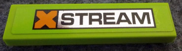 Tile 1 x 4 with 'XSTREAM' Pattern (Sticker) - Set 8496
