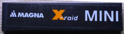 Tile 1 x 4 with White 'MINI', X-raid and MAGNA Logos Pattern Model Left Side (Sticker) - Set 75894