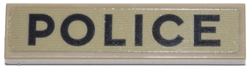 Tile 1 x 4 with Black 'POLICE' Pattern (Sticker) - Set 76271