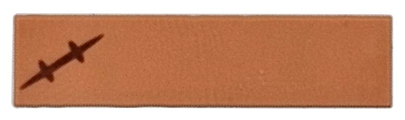 Tile 1 x 4 with Reddish Brown Scar Pattern (BrickHeadz Monkey D. Luffy Lower Face)