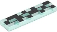 Tile 1 x 4 with Dark Bluish Gray Lines and Rectangles Pattern