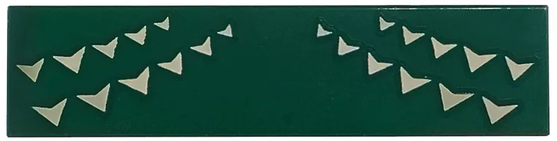 Tile 1 x 4 with Tan Arrows Pattern (BrickHeadz Stripe Forehead)