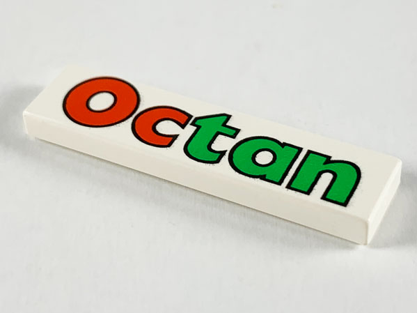 Tile 1 x 4 with 'Octan' Pattern