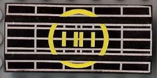 Vehicle, Spoiler / Plow Blade 6 x 3 with Hinge with Yellow Radar Pattern