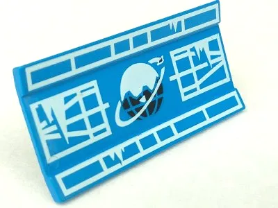 Vehicle, Spoiler / Plow Blade 6 x 3 with Hinge with Ice Planet and Mechanical Pattern