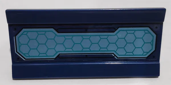 Vehicle, Spoiler / Plow Blade 6 x 3 with Hinge with Metallic Light Blue Solar Panel Pattern (Sticker) - Set 76153