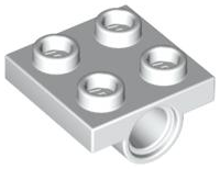 Plate, Modified 2 x 2 with Pin Hole