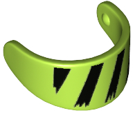 Minifigure, Visor Standard with Black Diagonal Stripes Pattern