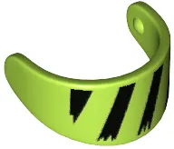 Minifigure, Visor Standard with Black Diagonal Stripes Pattern