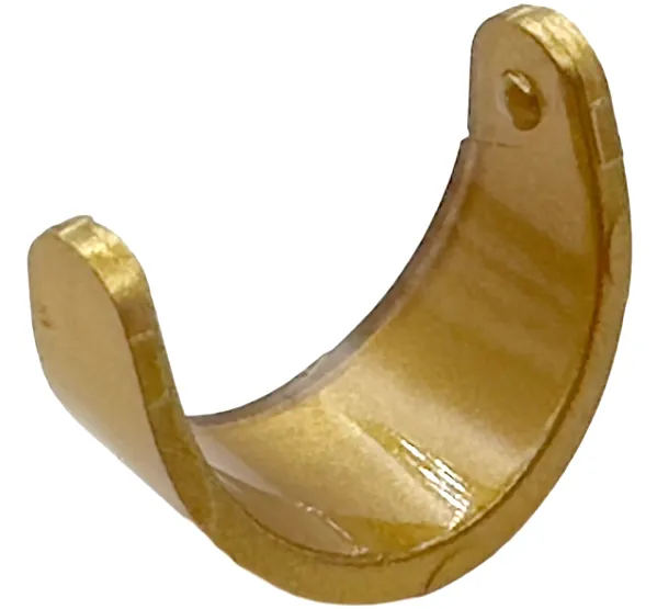 Minifigure, Visor Standard with Metallic Gold Surface on Front and Edges only Pattern