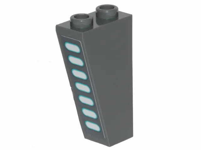 Slope, Inverted 75 2 x 1 x 3 with SW Darth Vader's Castle Wall Lights Pattern (Sticker) - Set 75251