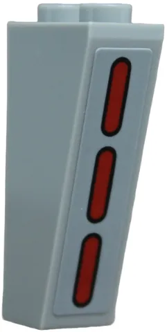 Slope, Inverted 75 2 x 1 x 3 with SW Red Wall Lights Pattern (Sticker) - Set 75386