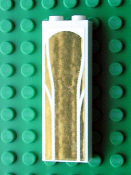 Brick 1 x 2 x 5 with Carousel Upper Pattern (Sticker) - Set 10196