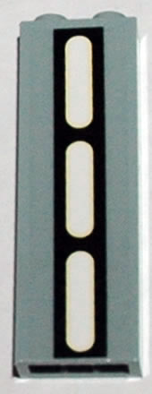 Brick 1 x 2 x 5 with SW Death Star Wall Lights Single Column Pattern (Sticker) - Set 10188