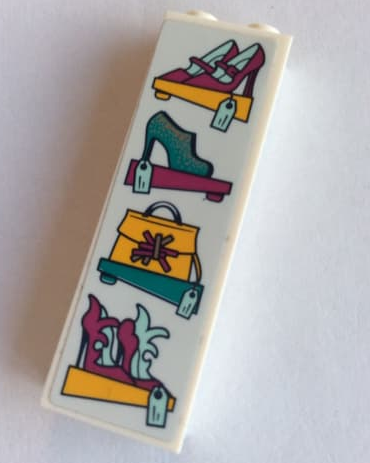 Brick 1 x 2 x 5 with Handbag and Shoes For Sale Pattern (Sticker) - Set 41344