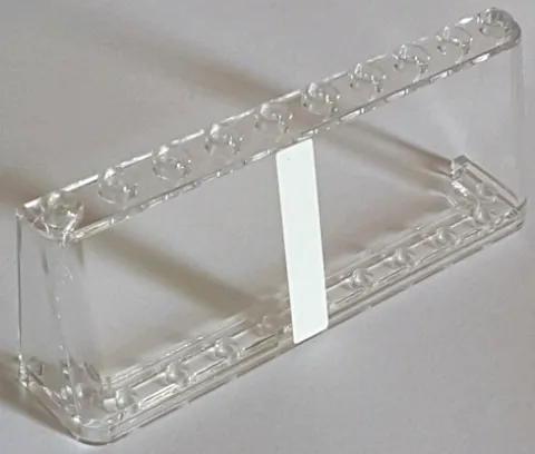 Windscreen 2 x 10 x 3 with White Vertical Stripe Pattern Model Left Side (Sticker) - Set 75144