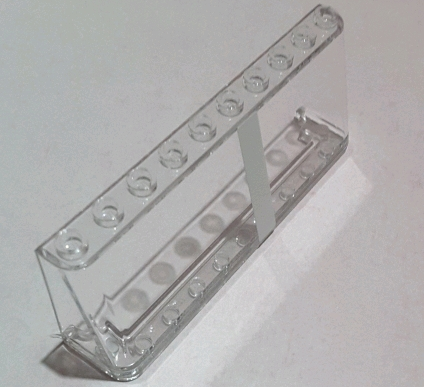 Windscreen 2 x 10 x 3 with White Vertical Stripe Pattern Model Right Side (Sticker) - Set 75144