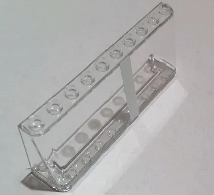 Windscreen 2 x 10 x 3 with White Vertical Stripe Pattern Model Right Side (Sticker) - Set 75144