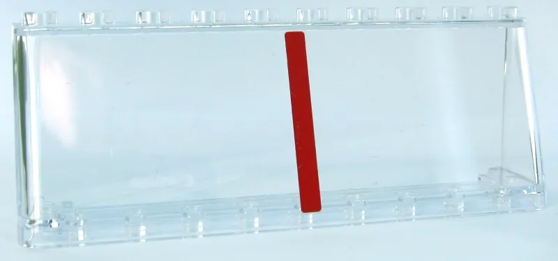 Windscreen 2 x 10 x 3 with Red Vertical Stripe Pattern (Sticker) - Set 10258