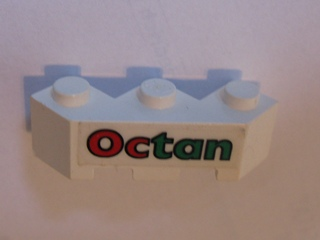 Brick, Modified Facet 3 x 3 with Octan Pattern (Sticker) - Set 4537