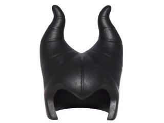 Minifigure, Headgear Head Top with Widow's Peak and 2 Large Curved Segmented Horns (Maleficent) (Undetermined Type)