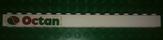 Brick 1 x 16 with Octan Logo Pattern (Sticker) - Sets 6397 / 6472