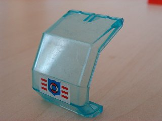 Windscreen 4 x 4 x 4 1/3 Helicopter with Coast Guard Logo Pattern (Sticker) - Set 6342